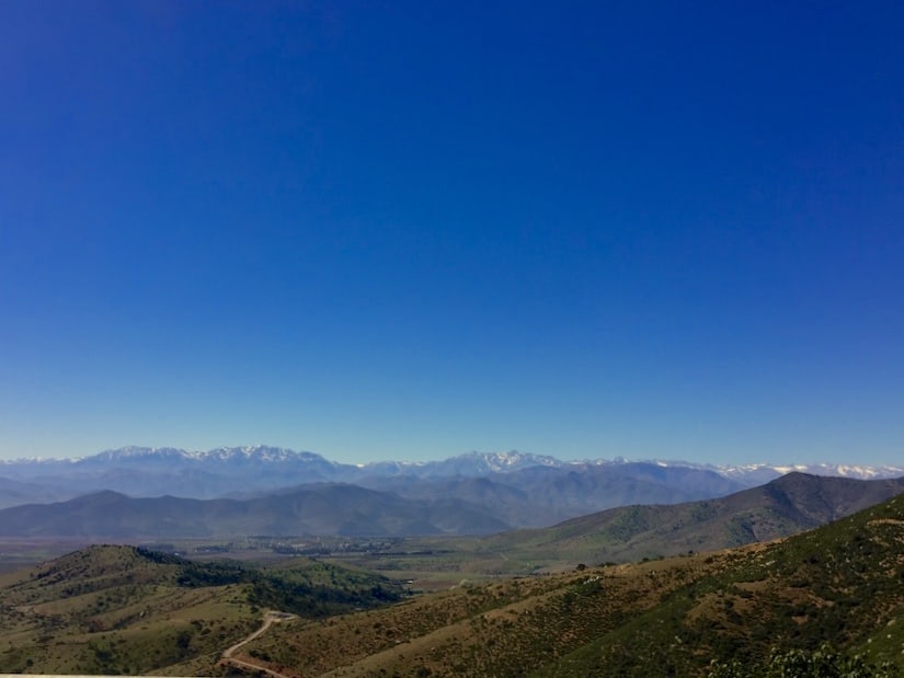 Approaching Valle del Choapa, a wine region in Chile between the Pacific and the Andes