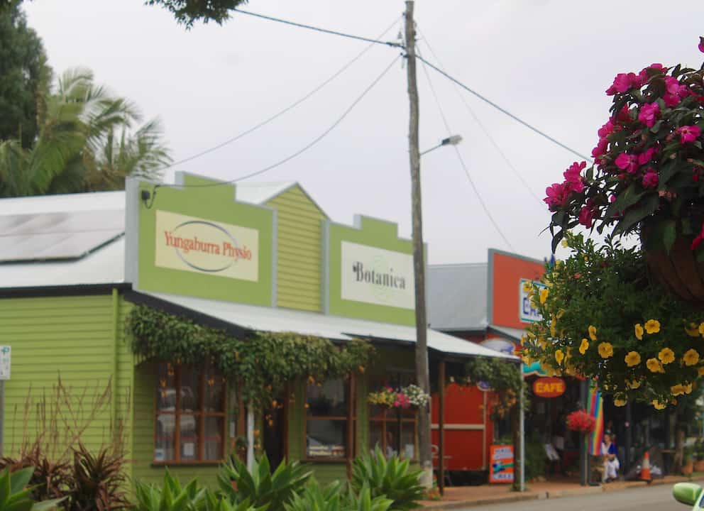 The streets of Yungaburra in Atherton Tablelands.