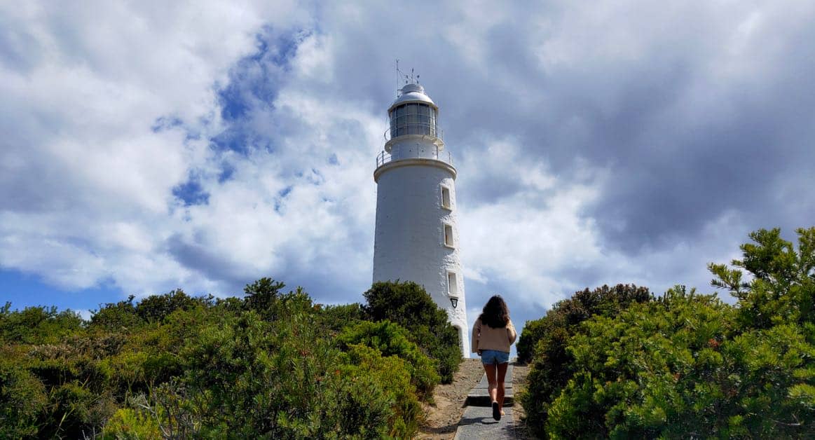 Exploring the Cape Bruny Lighthouse, one of the best things to do on Bruny Island 