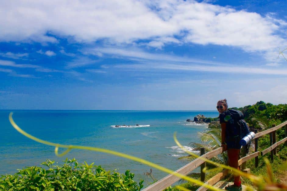 Hiking in Tayrona National Park Colombia