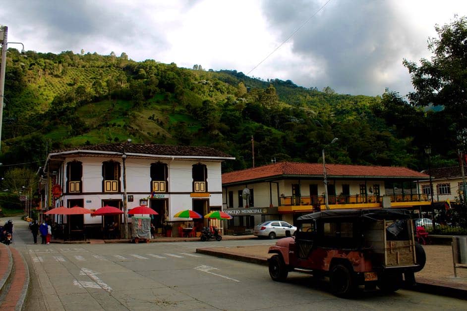 The town square of Pijoa Colombia 