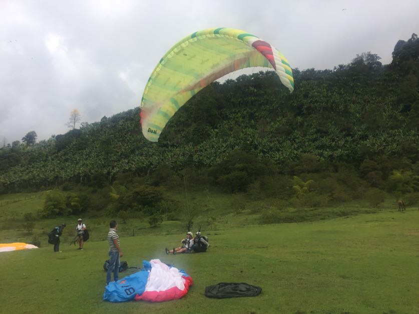Paragliding over Jardin Colombia