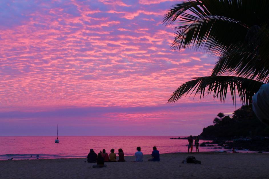 Sunset in Chacala, the best time to experience Mexico's west coast beaches