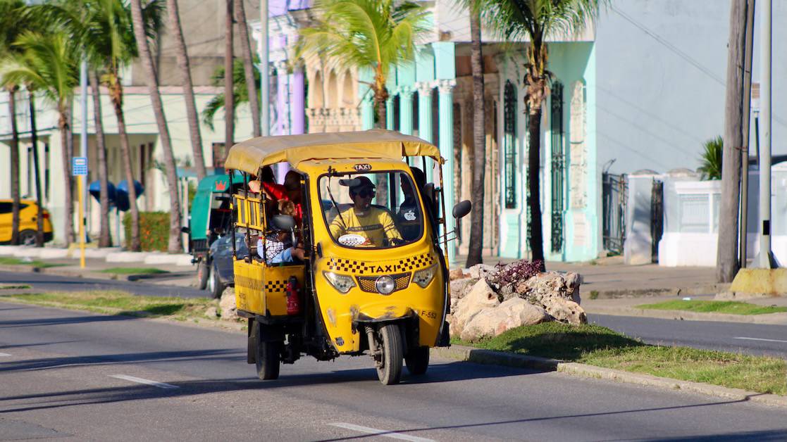 A taxi bike in Cienfuegos Cuba