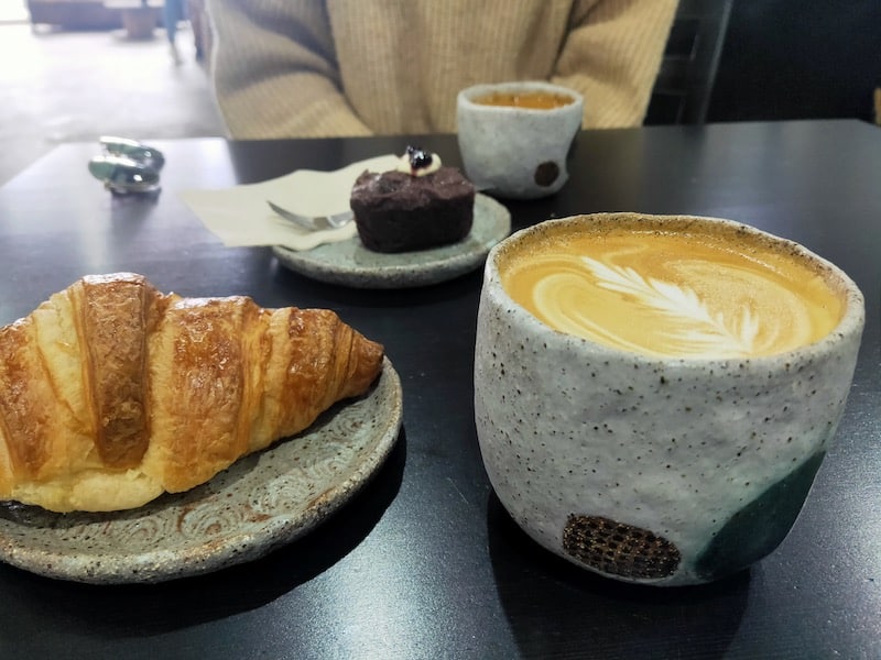 Coffee and pastries from Cloud Eleven in Esperance, one of the best things to do in Esperance