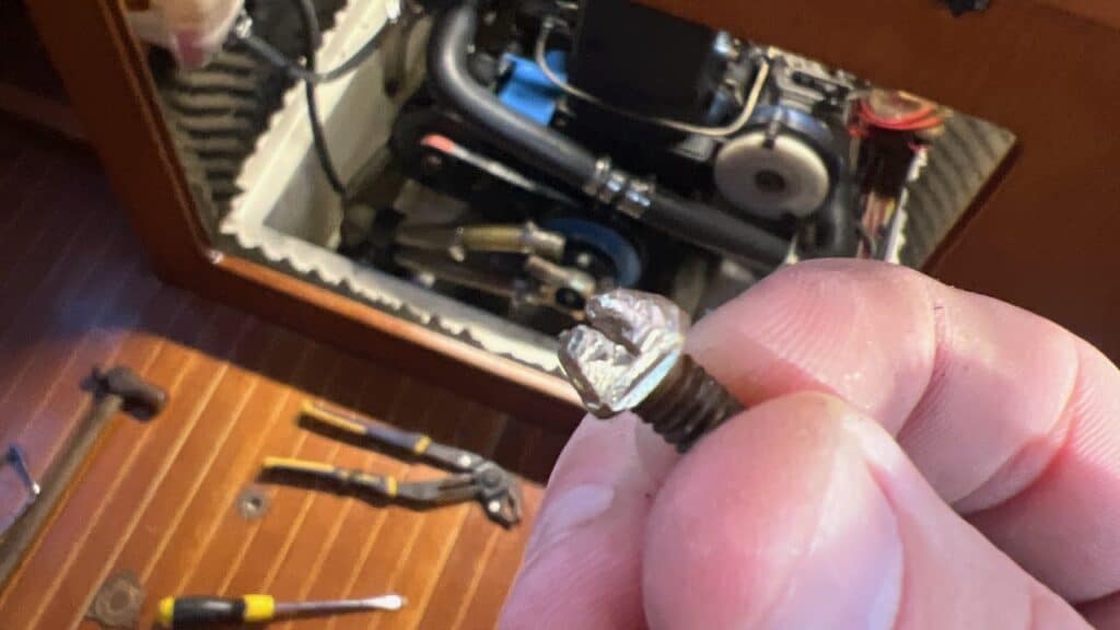 The Complete Sailboat Maintenance Log Spreadsheet With Free Printable PDF Checklist 4 damaged bolt on the boat The Complete Sailboat Maintenance Log Spreadsheet With Free Printable PDF Checklist