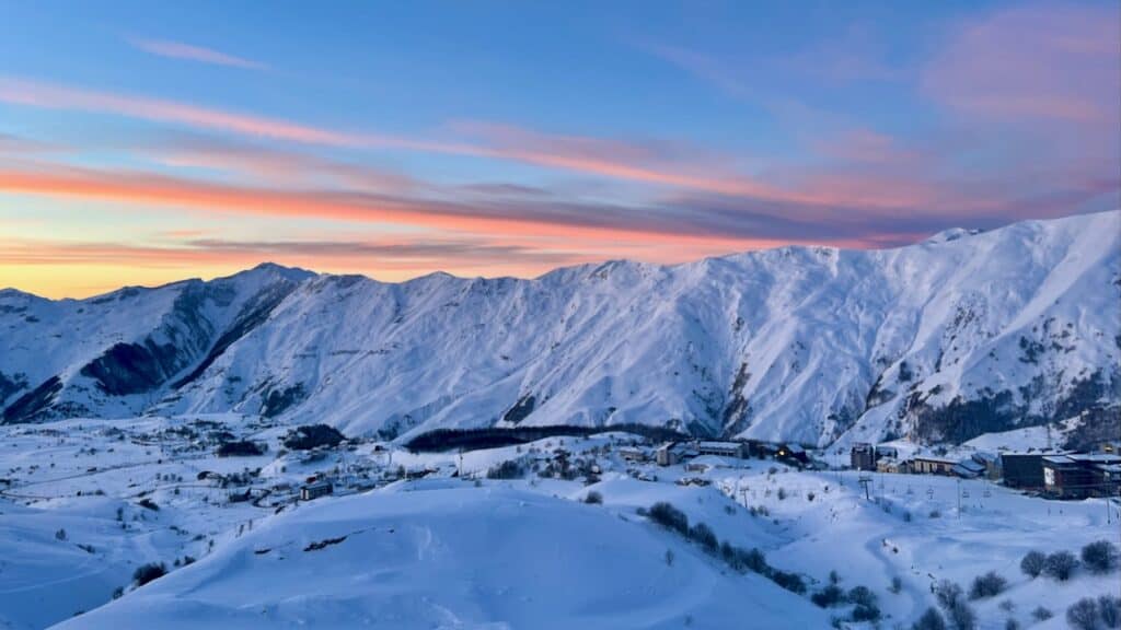 gudauri sunrise Gudauri or Bakuriani: Which is Georgia's Best Ski Resort?