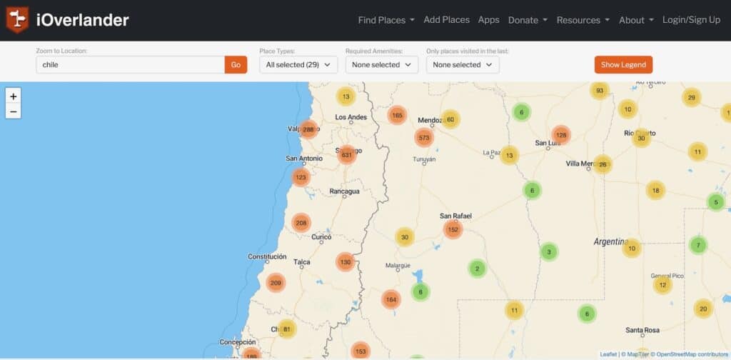 iOverlander Chile Van Life Chile: A Complete Guide to Campervanning in Chile