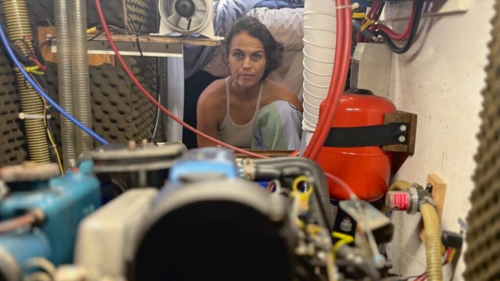 The Complete Sailboat Maintenance Log Spreadsheet With Free Printable PDF Checklist 2 kelli in the boat engine room The Complete Sailboat Maintenance Log Spreadsheet With Free Printable PDF Checklist